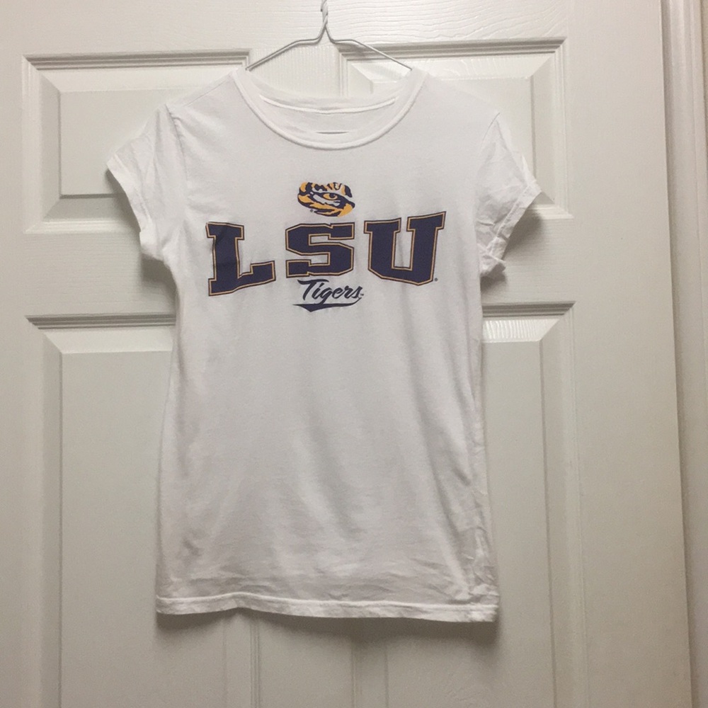 White LSU Tigers Tee